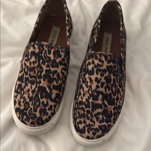 Steve Madden Leopard Print Slip-On Sneakers